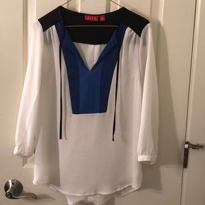 ELLE colorblock blouse